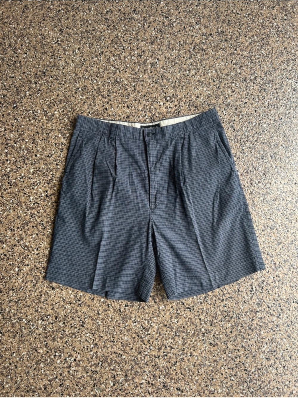 Banana Republic Men's Plaid Flat-Front Shorts